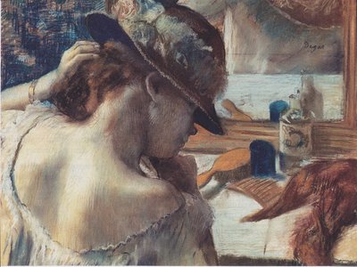 Devant le miroir - Edgar Degas